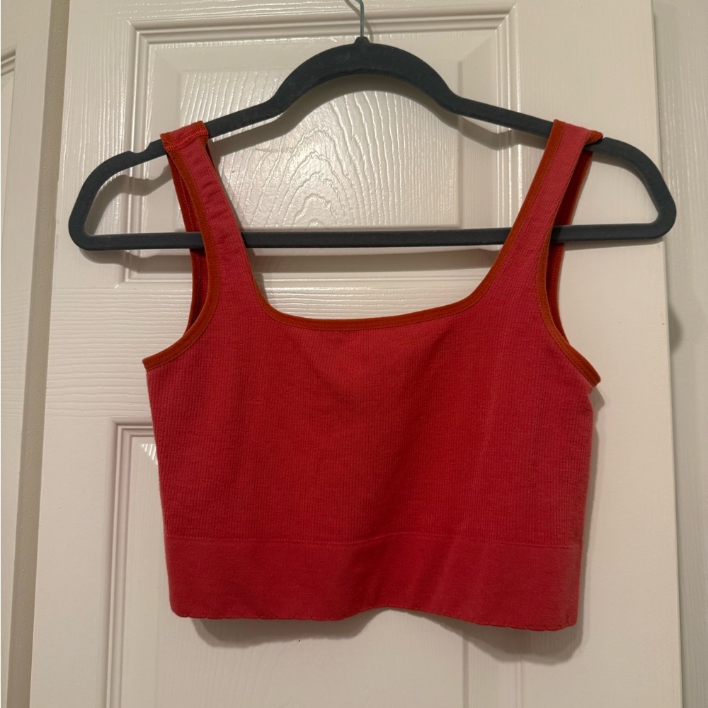 Red Anthropologie Women's Crop Top